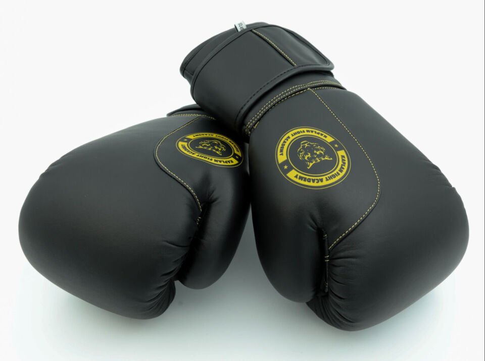 Kaplan Fight Pro %100 Deri Siyah Eldiven