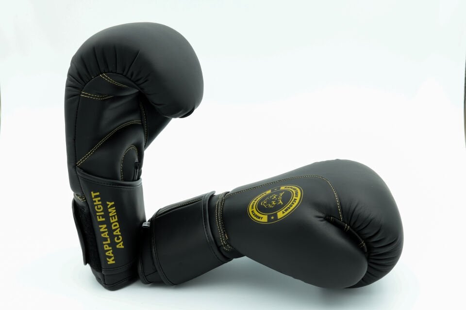 Kaplan Fight Pro %100 Deri Siyah Eldiven