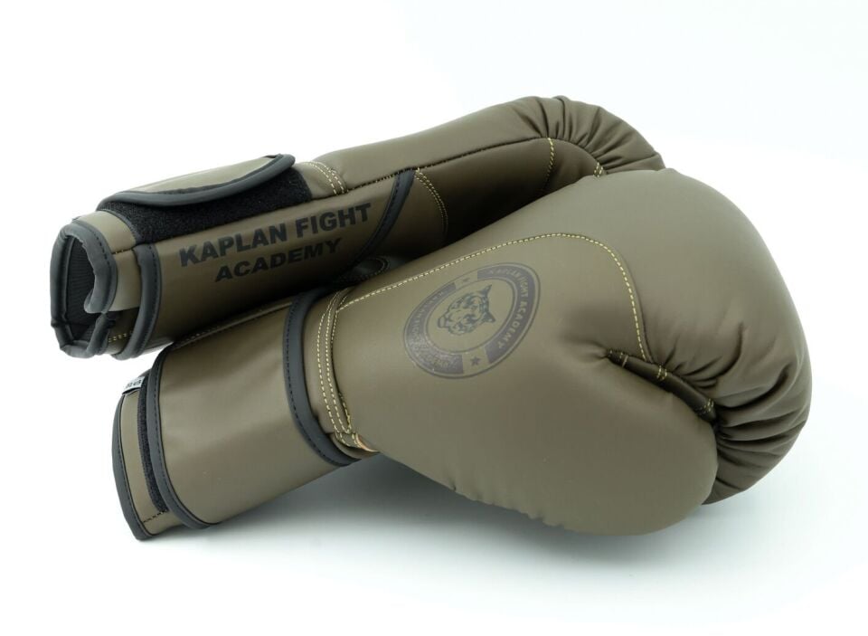 Kaplan Fight Pro %100 Deri Haki Eldiven