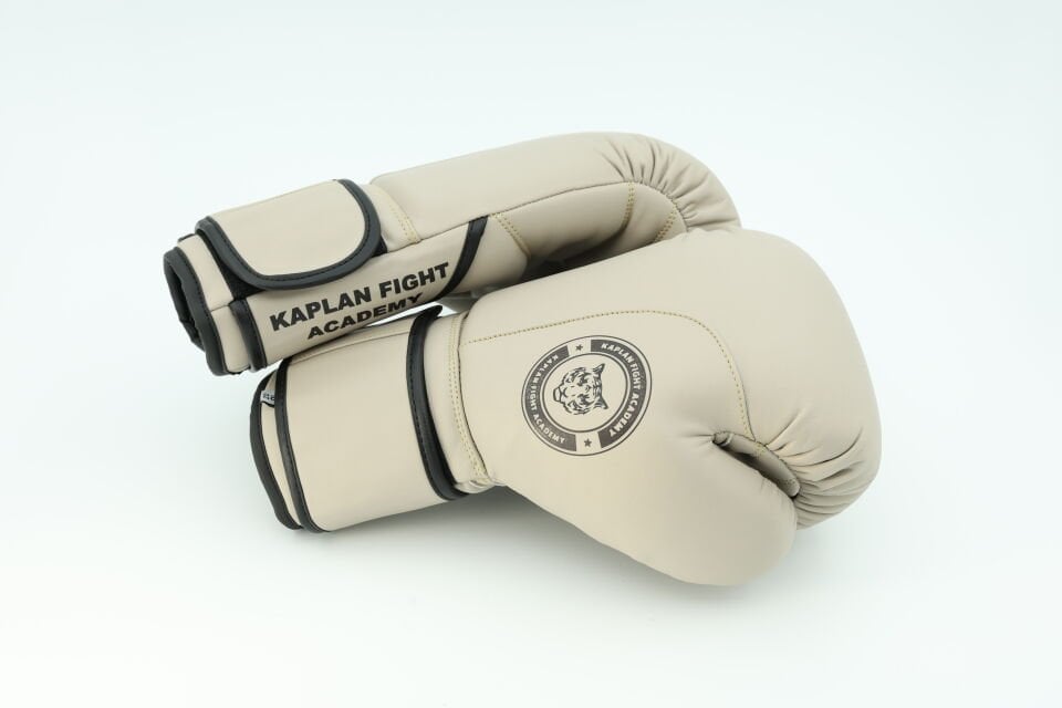 Kaplan Fight Pro %100 Deri Bej Eldiven
